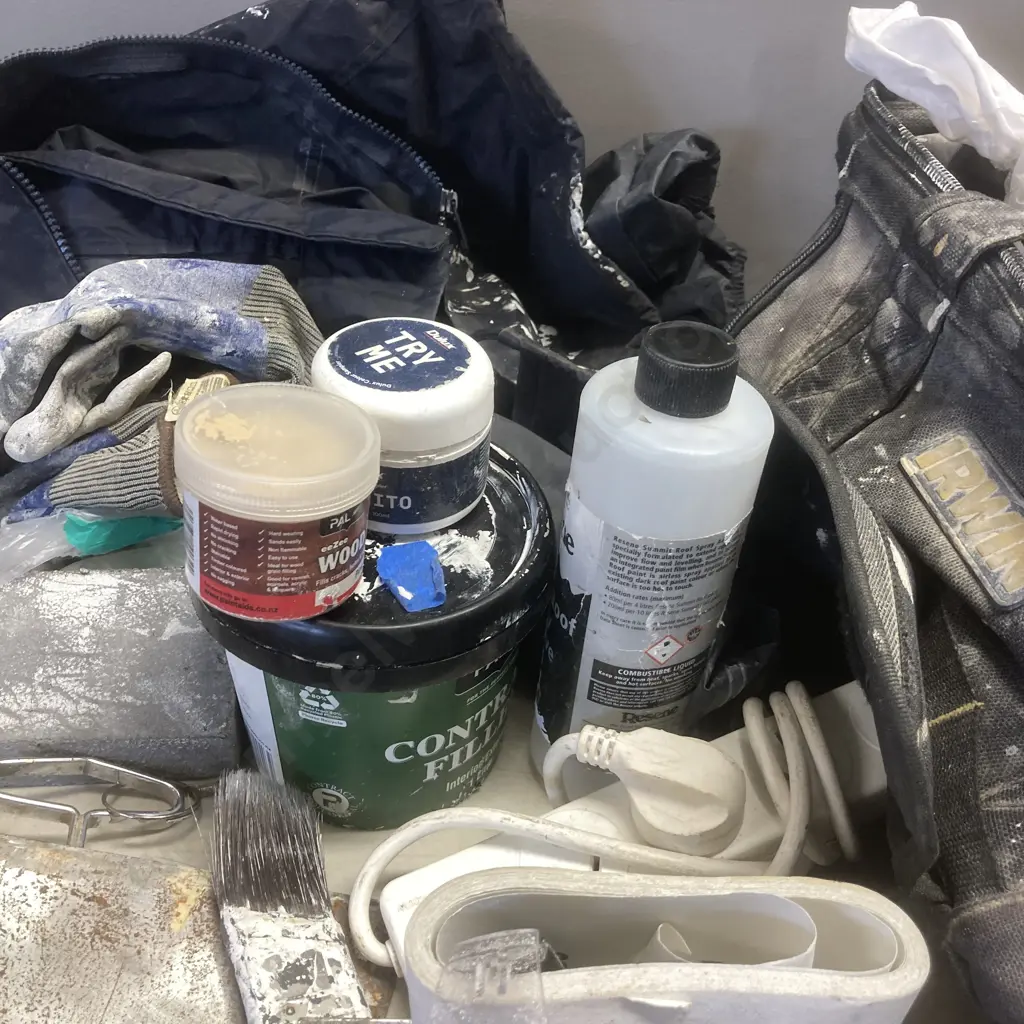 Irwin Carry Bag, Plastering Gear, Rivet Coat, Leather Tool Pouch Etc Image 1++