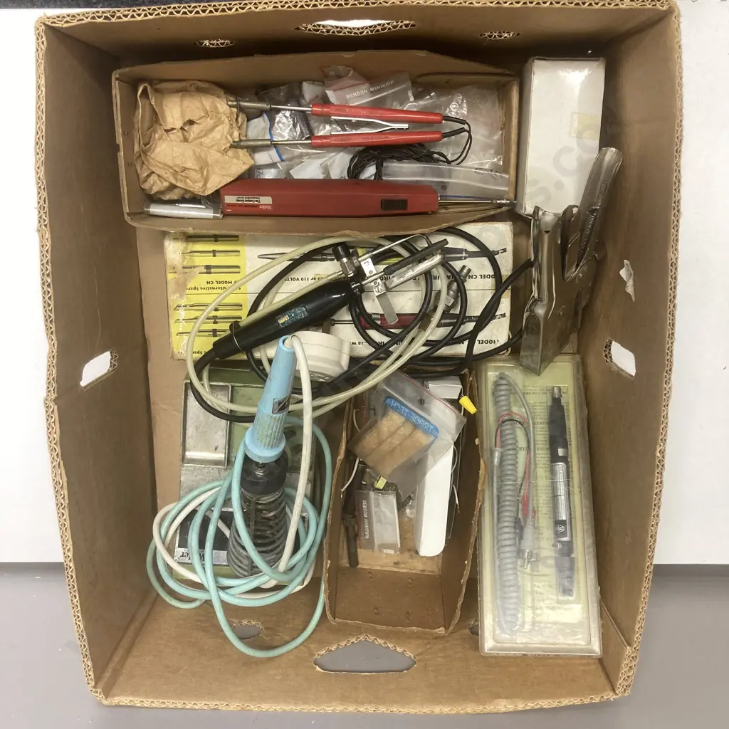 Box lot Soldering, Stapler Etc Image 1++