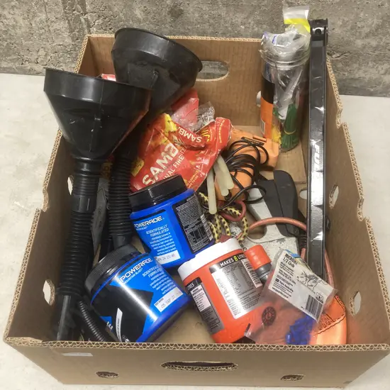 Box Lot Cable Ties, Grocery Items Etc (Unable to Sell Donated)