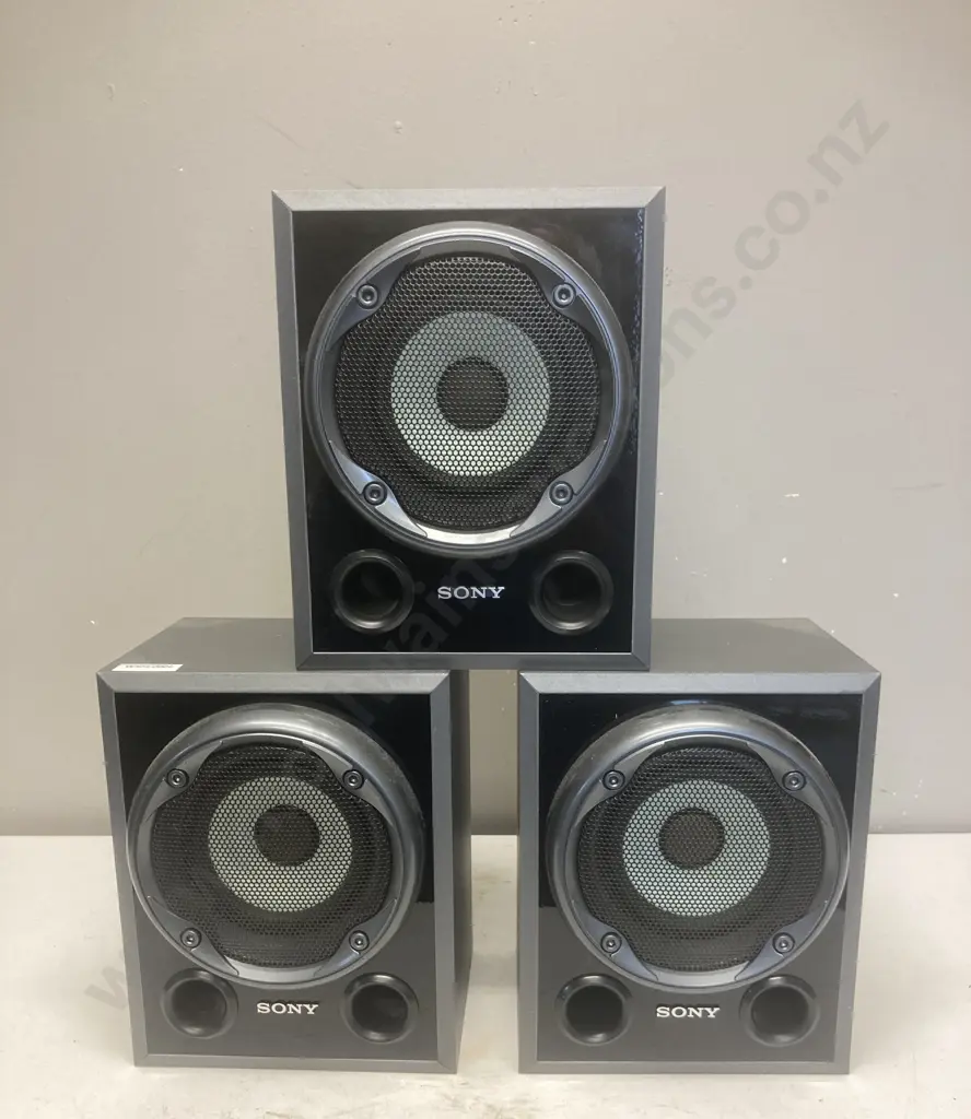 Set of 3 Sony SS-SRP16 Speakers, 4Ohm, 22 x 17cm Image 1++