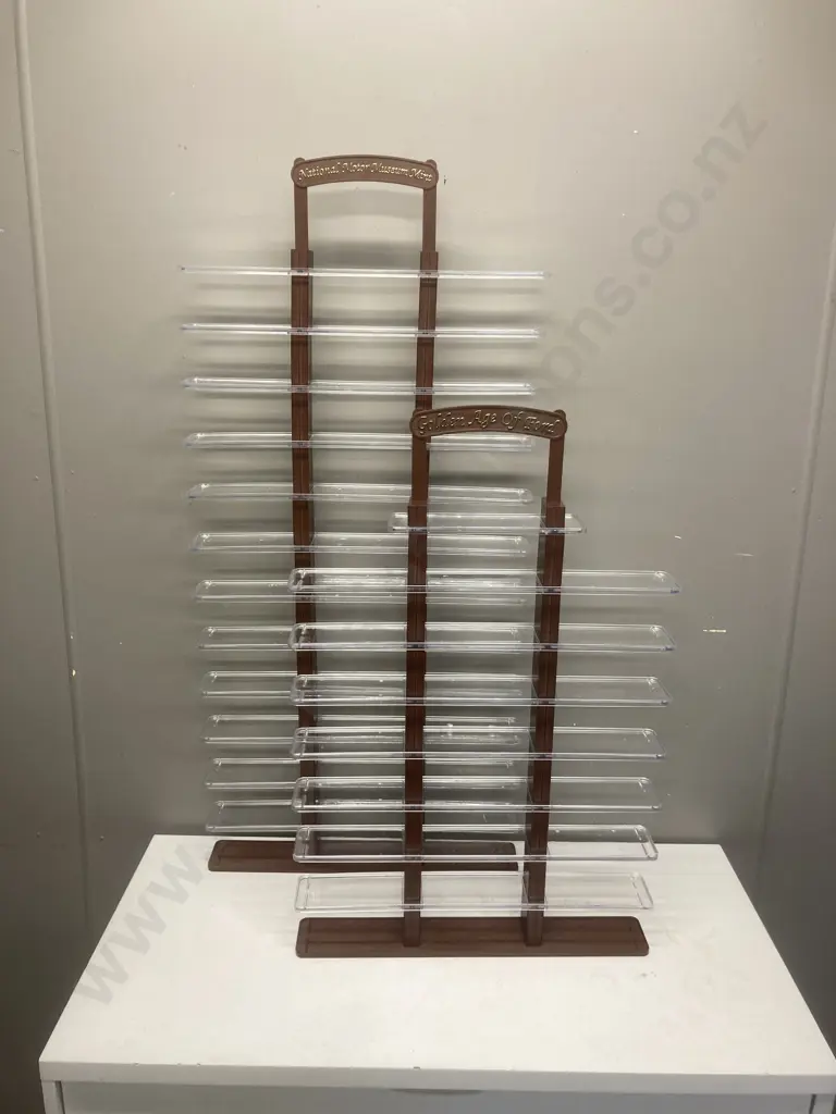 80 x 51cm & 111 x 51cm Plastic Modular Model Display Units With Spare Base Plates Image 1++