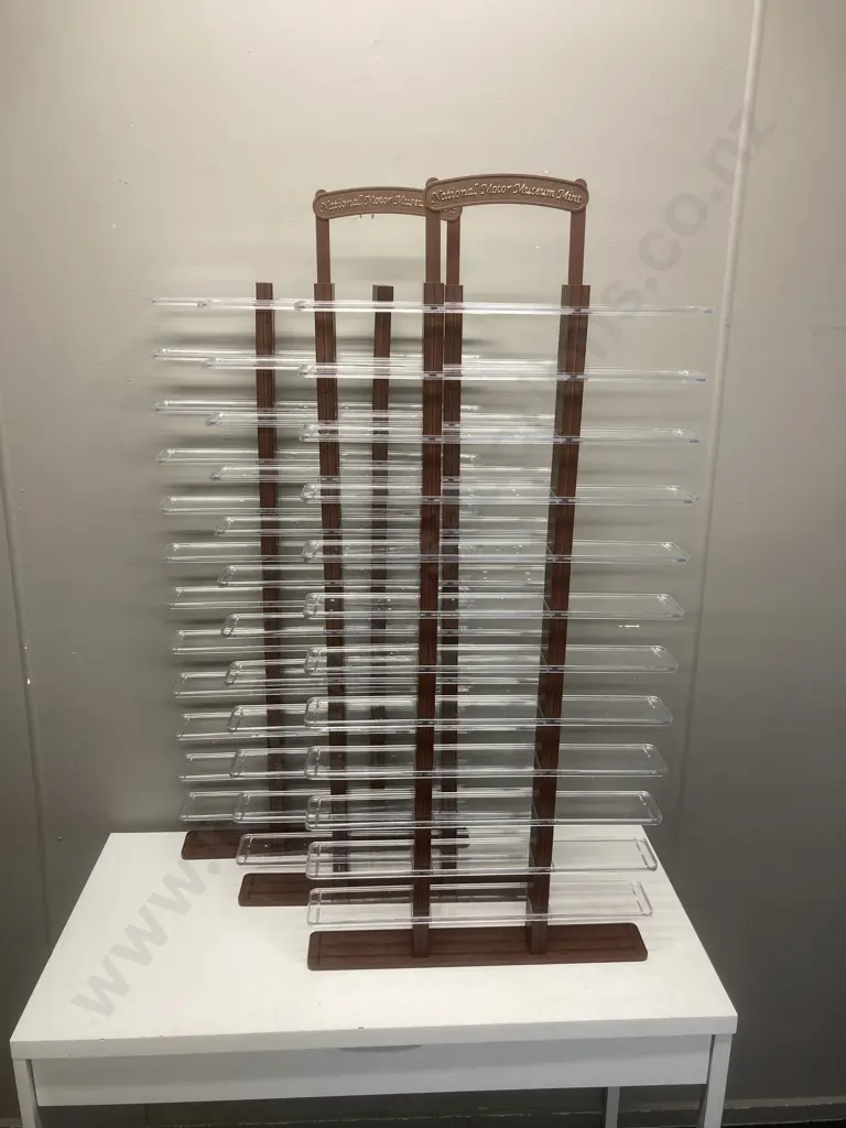 Lot of 3 x 111 x 51cm Plastic Modular Model Display Units Image 1++