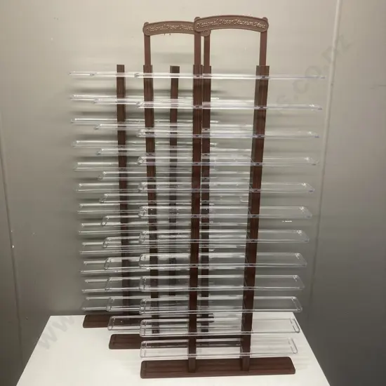 Lot of 3 x 111 x 51cm Plastic Modular Model Display Units