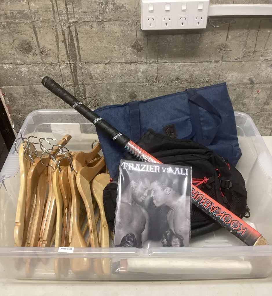 Box lot Bags, Hockey Stick Etc Image 1++