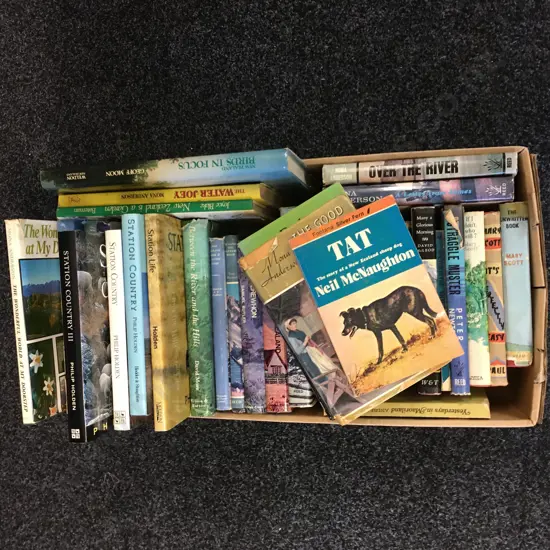 Box lot Books, Geoff Moon, NZ Hill Country Stations Etc