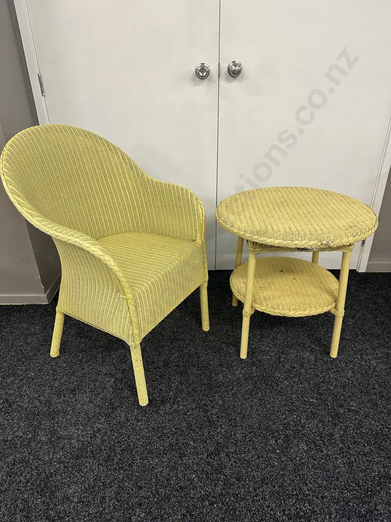 Vincent Sheppard Cane Out Door Table & Chair  Image 1++