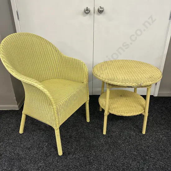 Vincent Sheppard Cane Out Door Table & Chair 