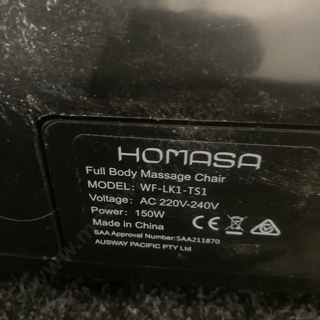 HOMASA Luxury Full Body Massage Chair Zero-Gravity Kneading Shiatsu Massager With Touch Control WF-LK1-TS1 Image 1++