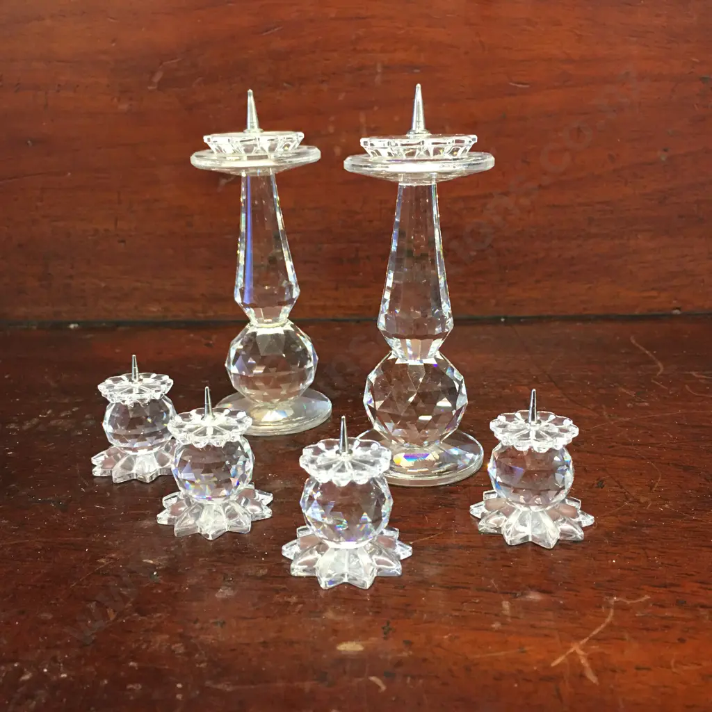 Swarovski Crystal Six Stick Candle Holders (1xaf)  Image 1++