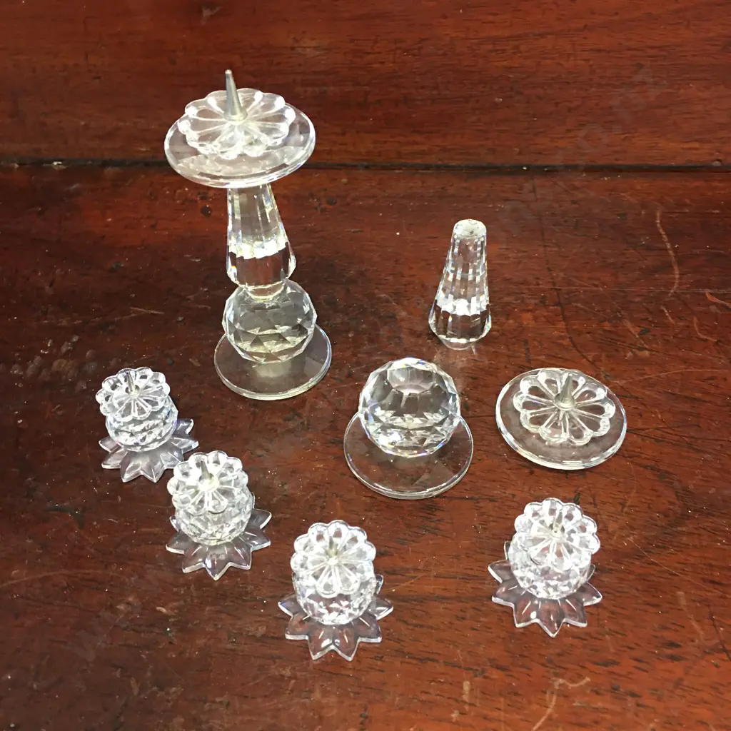 Swarovski Crystal Six Stick Candle Holders (1xaf)  Image 1++