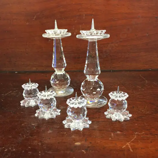 Swarovski Crystal Six Stick Candle Holders (1xaf) 