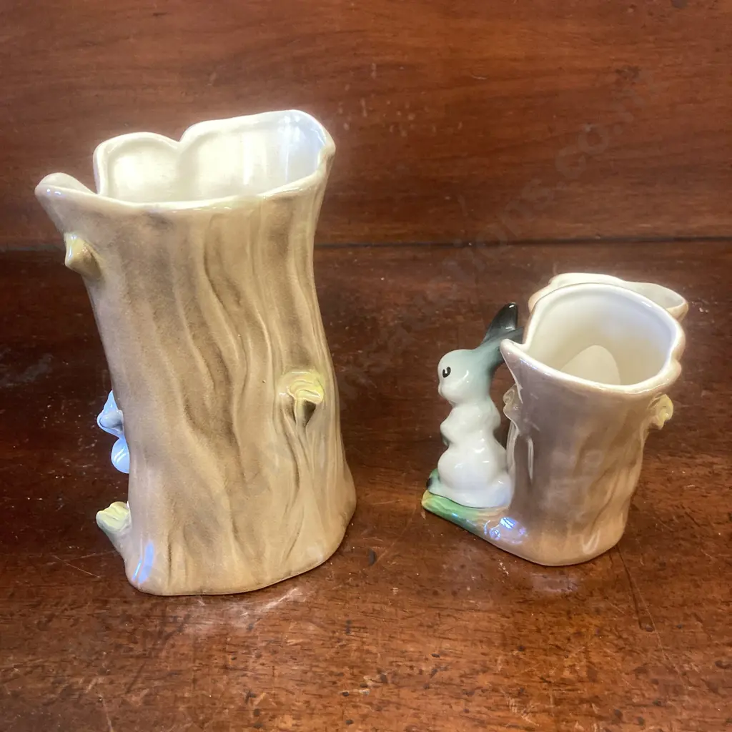 Hornsea Fauna Chipmunk and Bunny Vases Image 1++