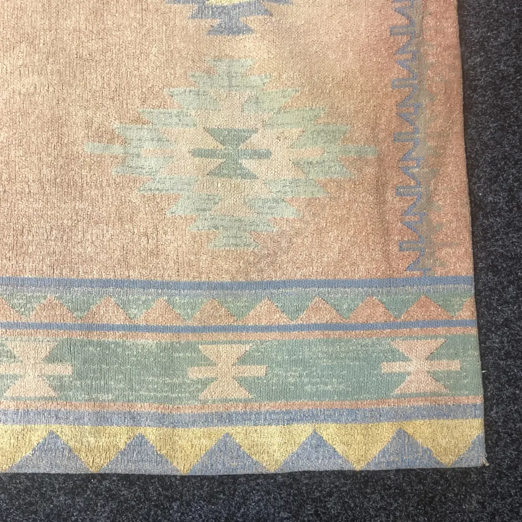Miss Amara Floor Rug - Terracotta / Blue / Green / Yellow. 168 x 231cm Image 1++