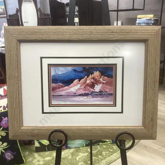 Michael Atkinson Framed Glazed Print. 47 x 62cm (Unable to Sell, Donated)