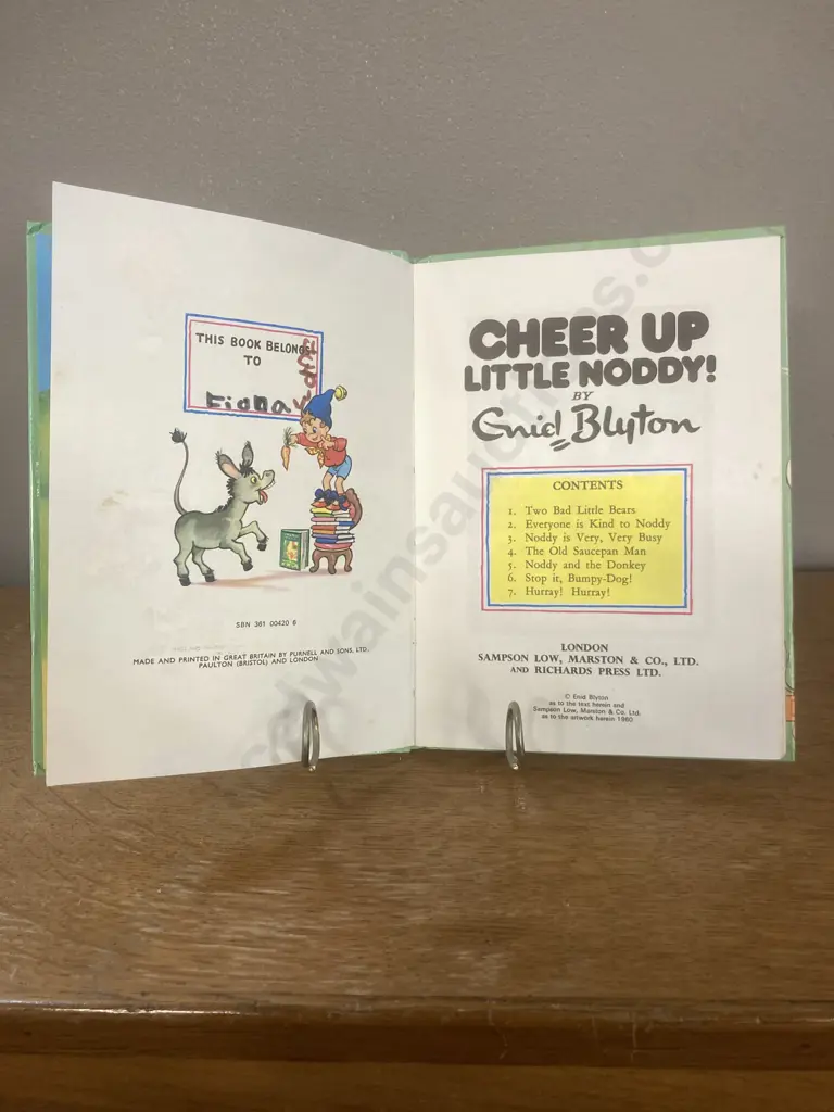 Cheer Up Little Noddy - Enid Blyton,1960 First Edition Image 1++