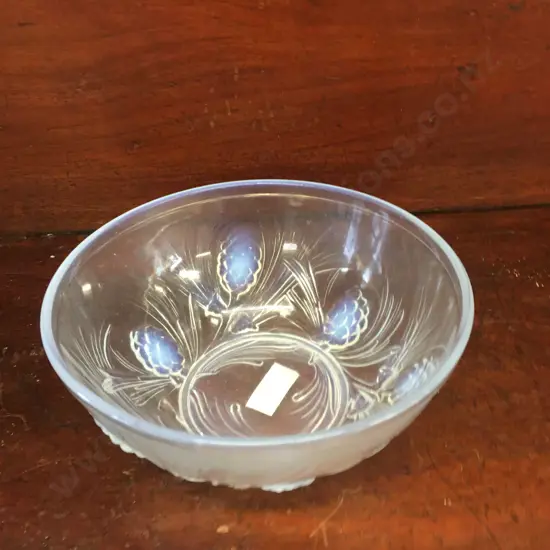 1930s Jobling Opalique Art Deco Opalescent Glass Bowl #777173