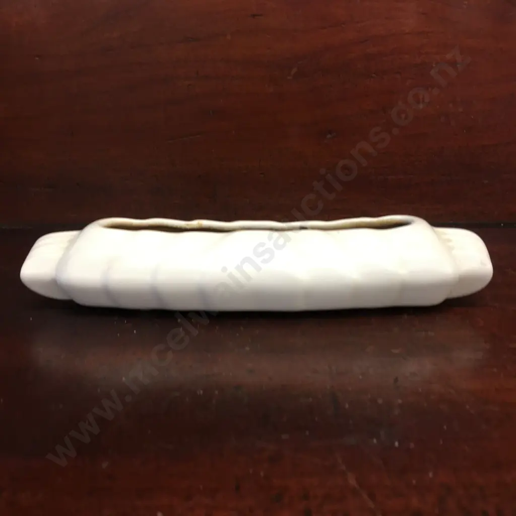 Crown Lynn Cream Trough Vase L23cm Image 1++