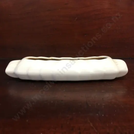 Crown Lynn Cream Trough Vase L23cm