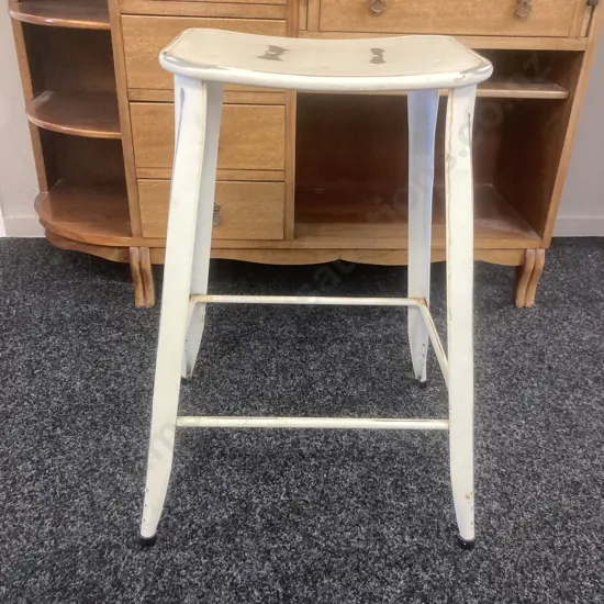 Industrial Style Metal Barstool. H65 W37 D29cm