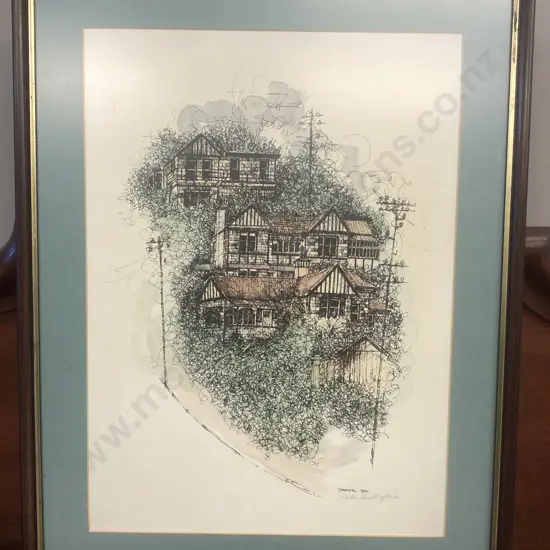 Katie Smith "Oriental Bay" Limited Edition Print 59/150 Signed & Dated 80. 62 x 47cm