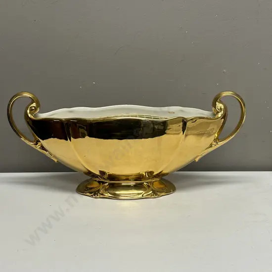 Royal Winton Gilded Large Two handled Vase. L41cm H17cm