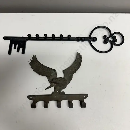 Vintage Wall Hung Eagle & Key Hooks