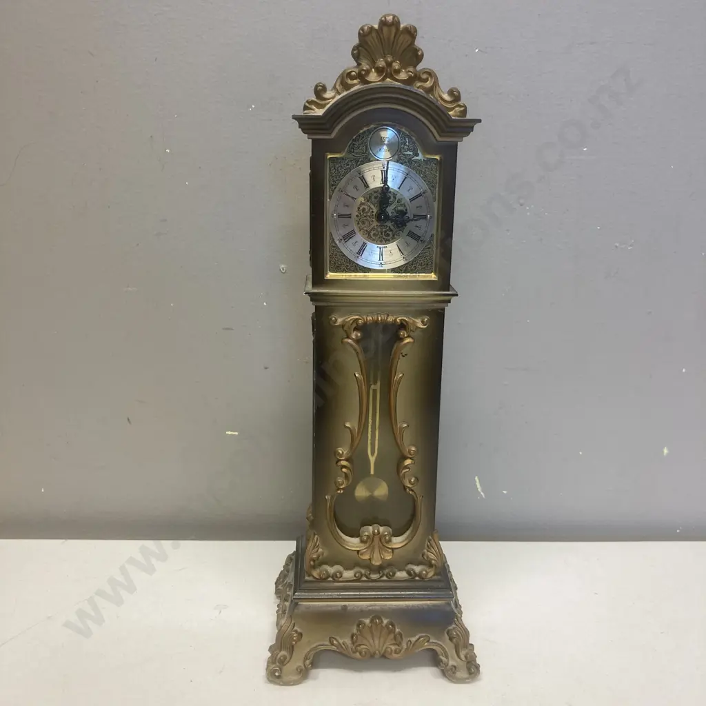 Vintage LSM 8-Day Key-Wind Miniature Grandfather Clock. 33cm Image 1++