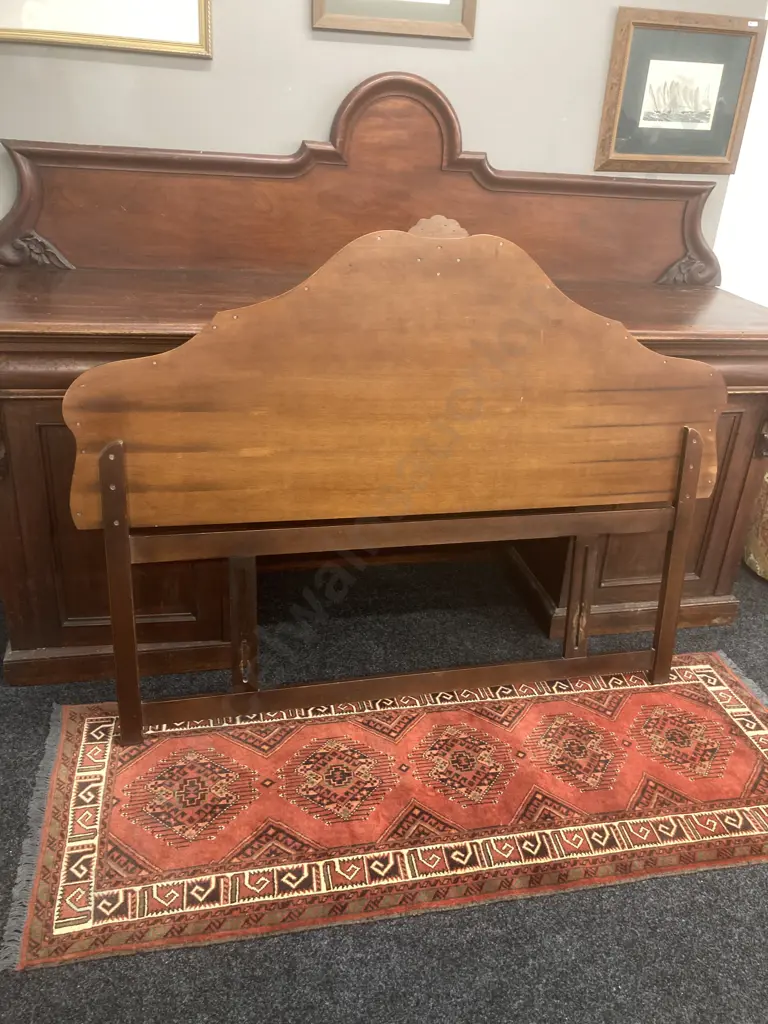 Burr Walnut Kingsize Headboard. 127 x 166cm Image 1++