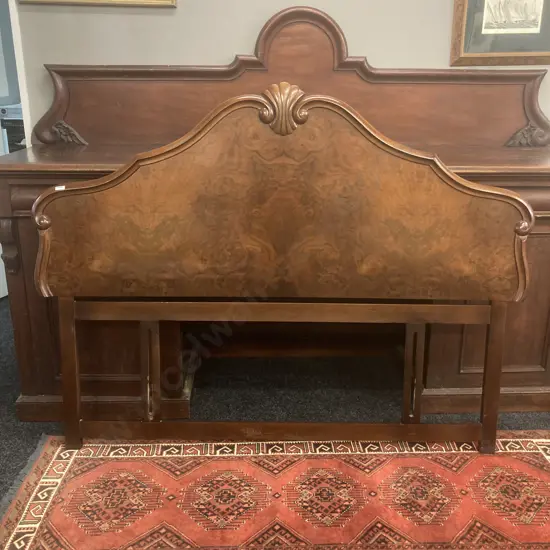 Burr Walnut Kingsize Headboard. 127 x 166cm
