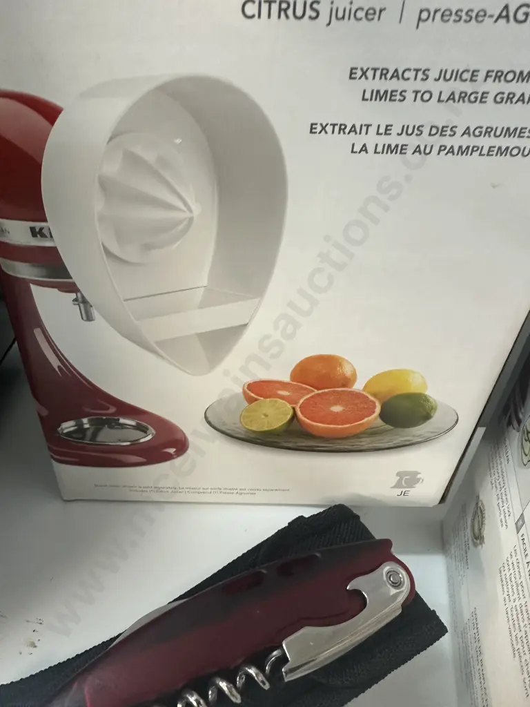 KitchenAid Attachments - Food Grinder FGA-2, Slicer & Shredder RVSA & Citrus Juicer Image 1++