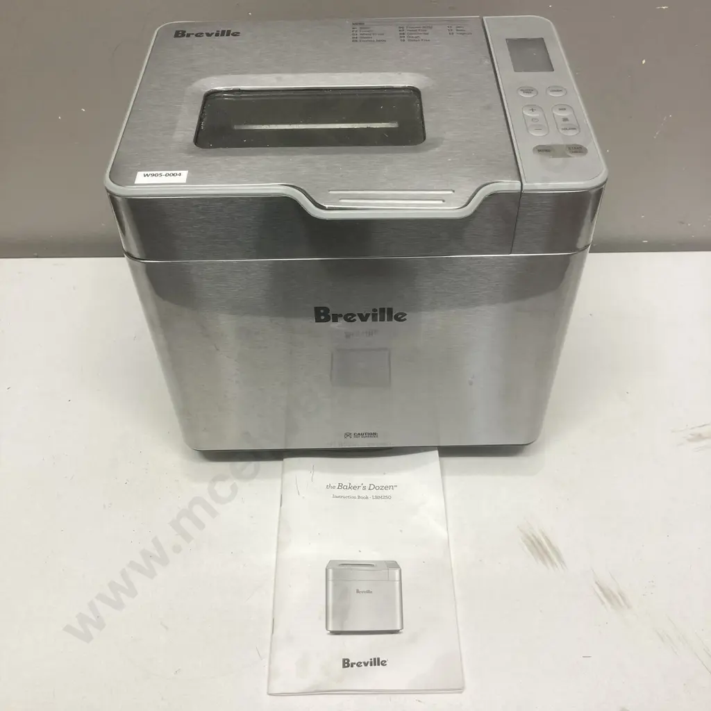 Breville The Bakers Dozen Breadmaker Silver, Model LBM250BSS With Instructions Image 1++