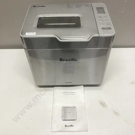 Breville The Bakers Dozen Breadmaker Silver, Model LBM250BSS With Instructions