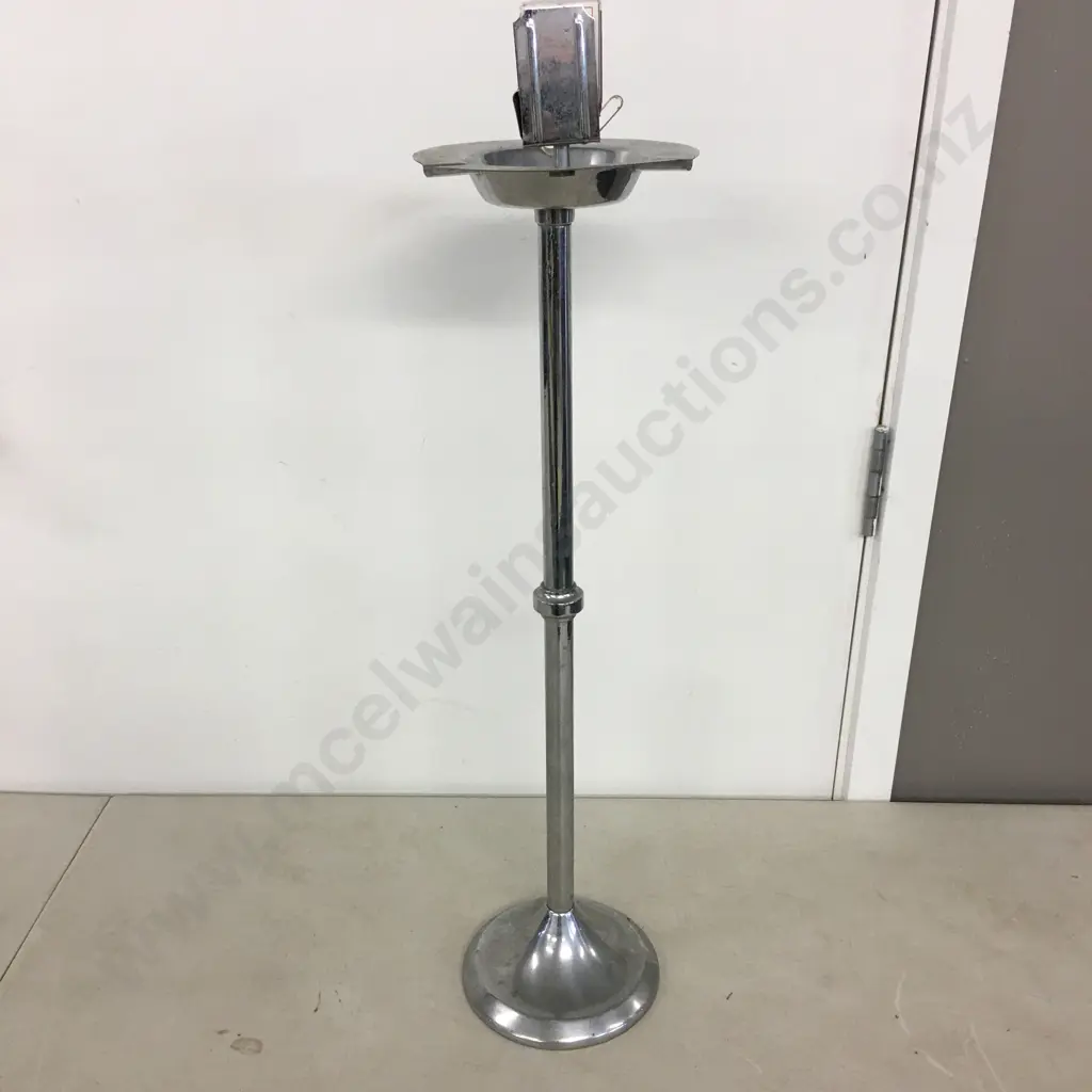 Retro Ashtray On Stand With Match Box Holder H85cm Image 1++