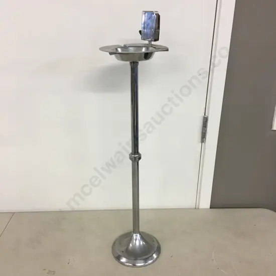Retro Ashtray On Stand With Match Box Holder H85cm