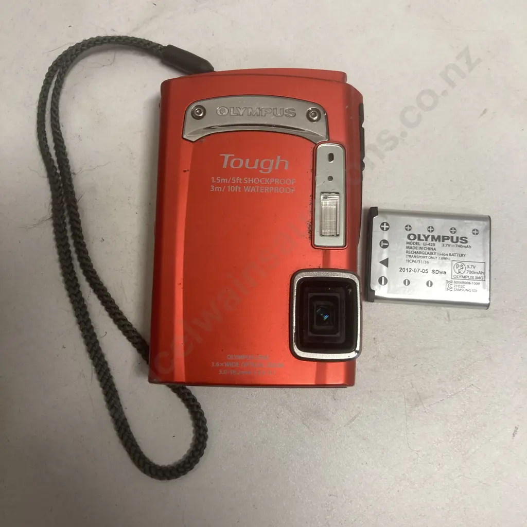 Olympus Tough TG-320 14.0MP Digital Camera Orange Waterproof / Shockproof With Battery (No Charger) Image 1++