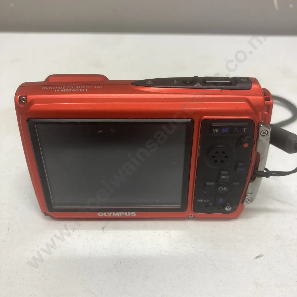 Olympus Tough TG-320 14.0MP Digital Camera Orange Waterproof / Shockproof With Battery (No Charger) Image 1++