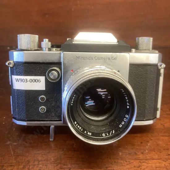 Vintage Miranda Camera Co. Miranda T No. 558380 & Miranda 50mm f/1.9 Lens