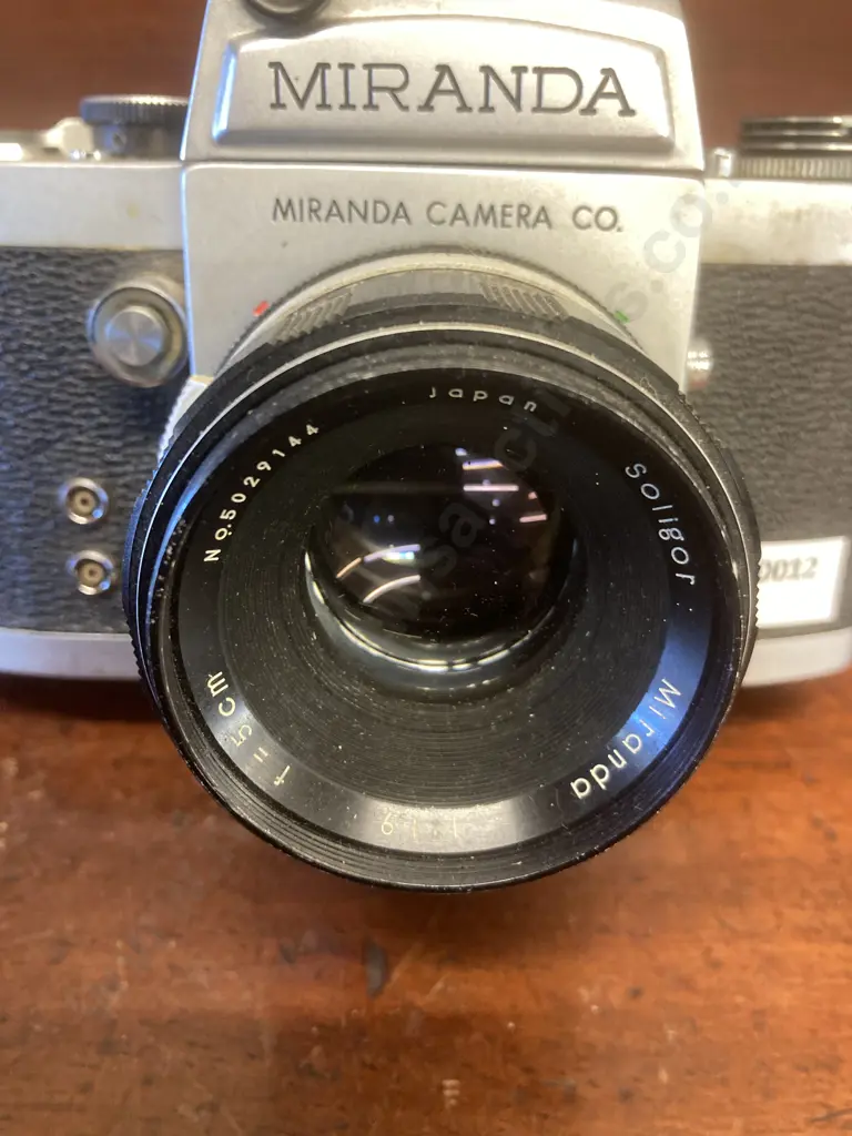 Vintage Miranda Camera Co. Miranda FM No. 690704 With Soligor Miranda 1:1.9 f=5cm Lens Image 1++