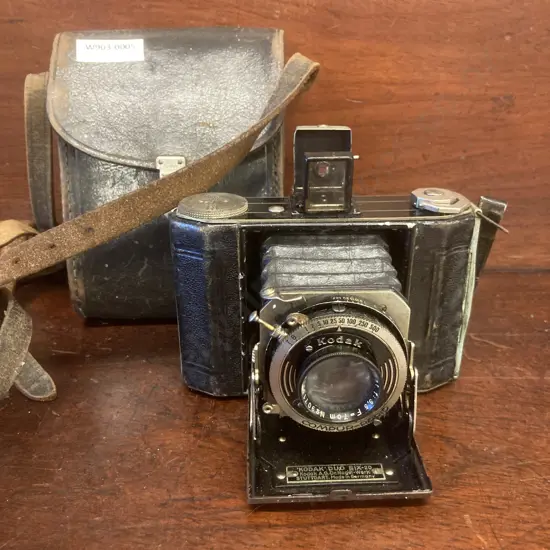 1930s Kodak Six-20 Duo Folding Camera with Kodak Anastigmat f:3.5 Lens & Original Case