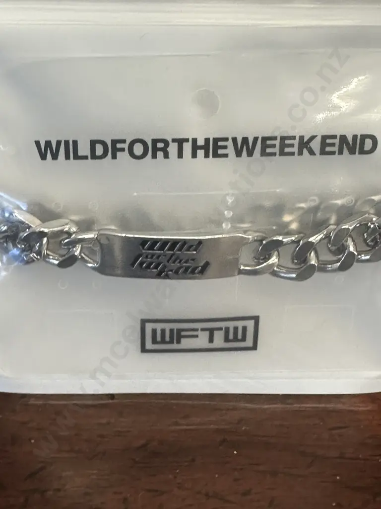 Wild For The Weekend ID Bracelet, Chunky Chain Band Ring & Pendant Necklace Image 1++