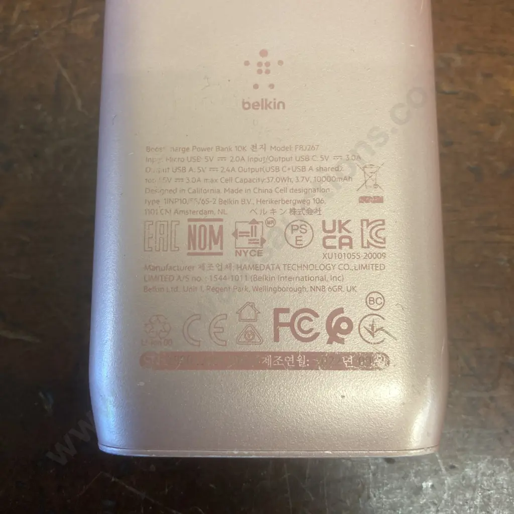 Belkin BoostUP Charge 10000mAh Multi-Port USB-C & USB-A Powerbank - Rose Gold & Google Nest H2D Router Image 1++
