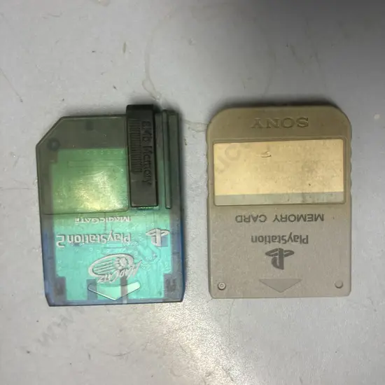 Playstation Memory Card & MadCatz Playstation 2 MagicGate Memory Card
