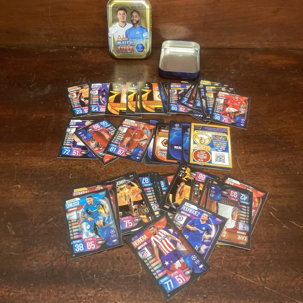Match Attax Trading Cards With Season 2019/20 Collectors Tin, PS Memory Card & MadCatz PS2 MagicGate Memory Card Image 1++