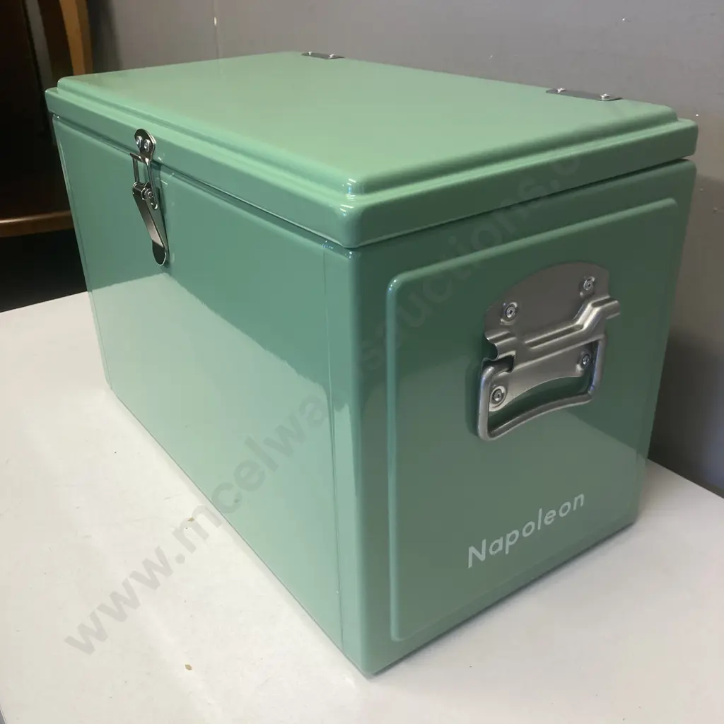 New Napoleon Classic Metal Chilly Bin In Sage Green Colour Image 1++