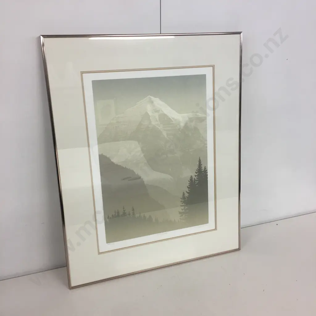 Framed Artwork 'Mt Robson' 109/123 H80,W65cm. Image 1++