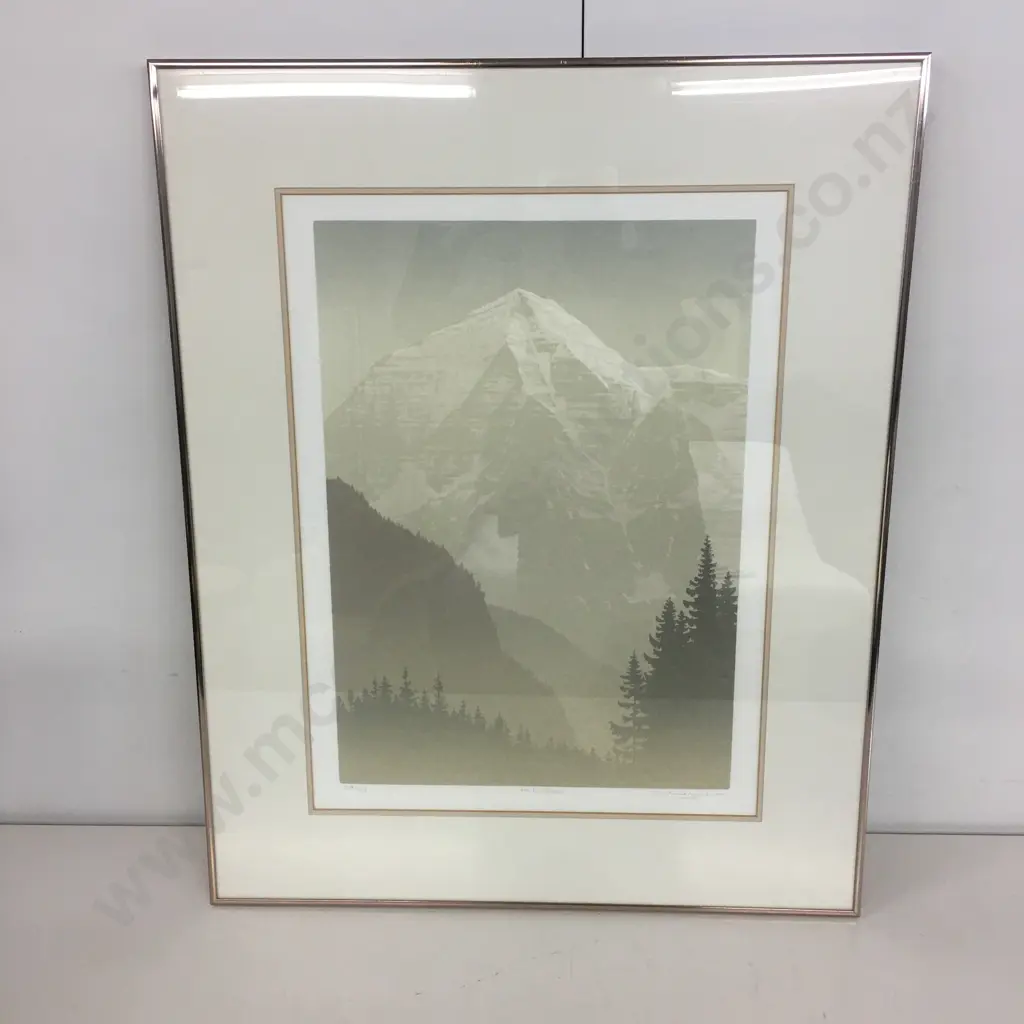 Framed Artwork 'Mt Robson' 109/123 H80,W65cm. Image 1++