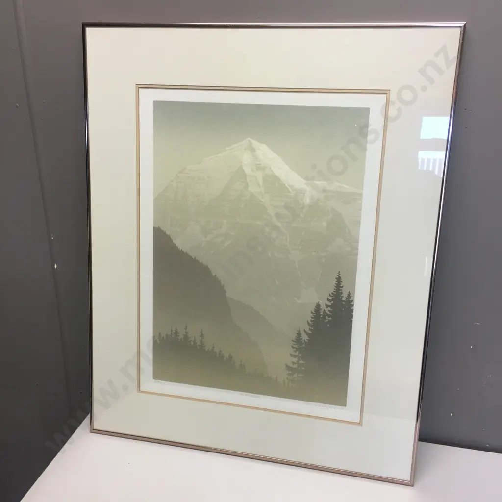 Framed Artwork 'Mt Robson' 109/123 H80,W65cm. Image 1++