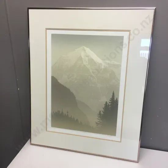 Framed Artwork 'Mt Robson' 109/123 H80,W65cm.