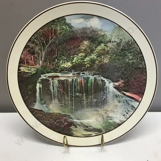 Vintage Royal Doulton Weeping Rock In Mountains Decorative Plate #D6311