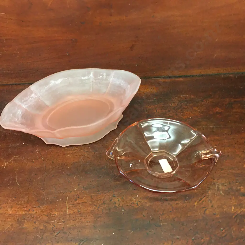 Pink Depression Glass Items x2 Image 1++